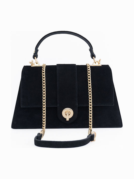 Grey Leather Women's Shoulder Bag
