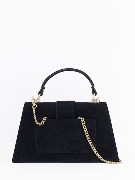 Grey Leather Women's Shoulder Bag