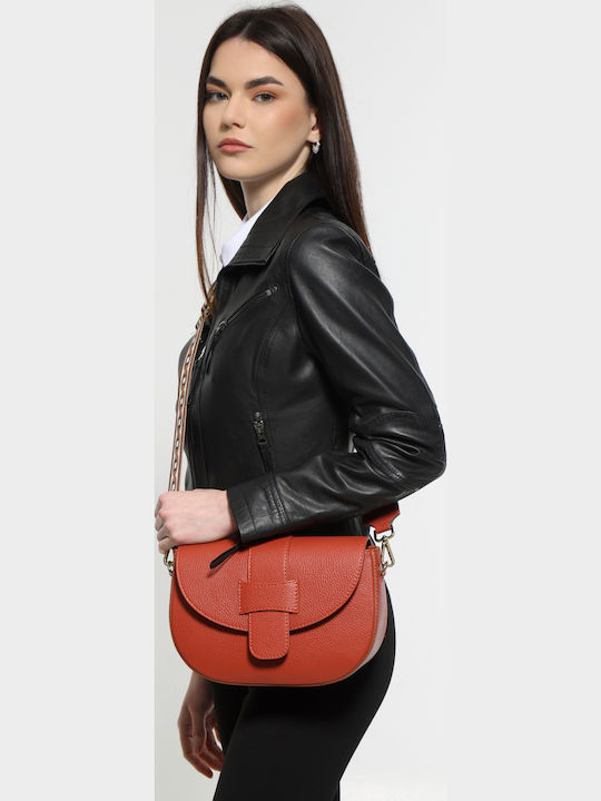 Grey Leather Women's Shoulder Bag