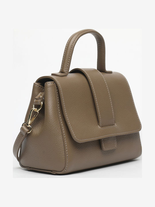 Beige Leather Women's Bag