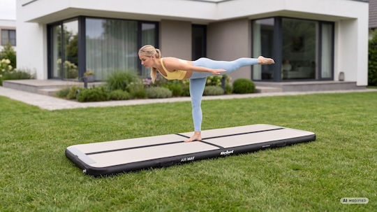 Rebel Active AirTrack Στρώμα Ενόργανης Γυμναστικής Μαύρο (300x100x10cm)