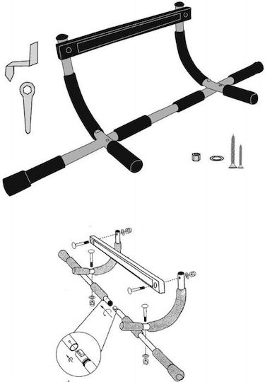 Jocca Doorway Pull-Up Bar 94cm for Users up to 130kg