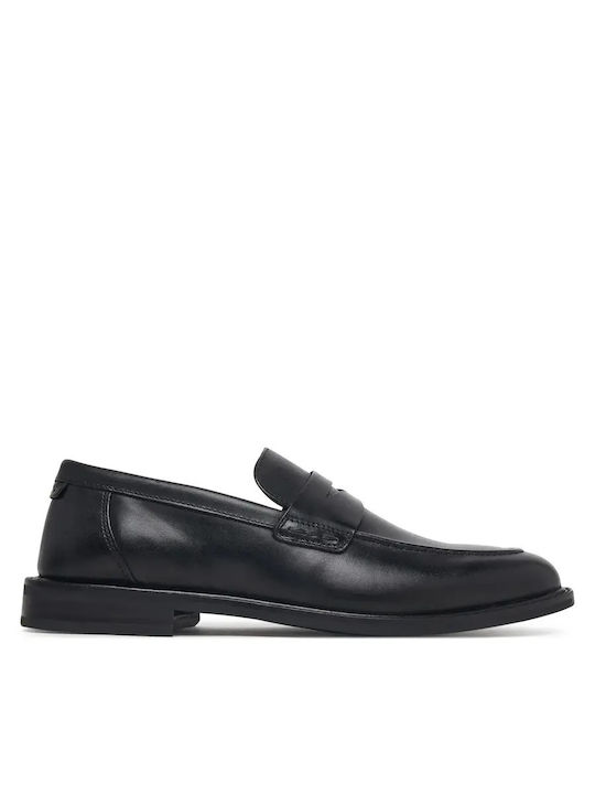 Leather Men's Loafers in Black