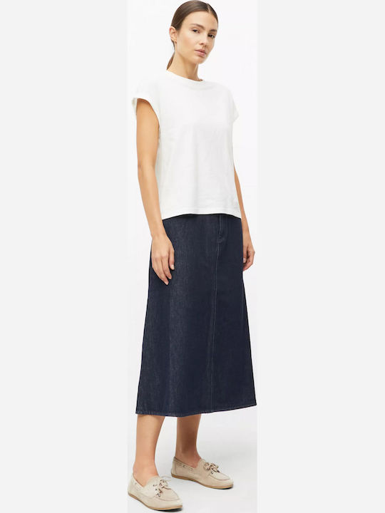 Midi-Jeansrock Blau