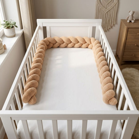 Cangaroo Geflochtene Gitterbettumrandung Innen Beige 10x235cm