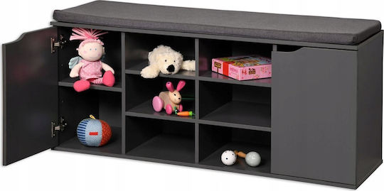 Бяла текстилна 80x30x48 см Бяла текстилна 80x30x48 см
