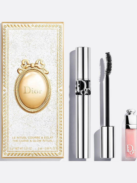 Dior The Curl & Glow Ritual Σετ Μακιγιάζ για Μάτια & Χείλη Pink 2τμχ Dior The Curl & Glow Ritual Σετ Μακιγιάζ για Μάτια & Χείλη Pink 2τμχ