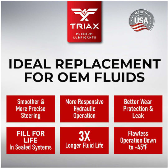 Triax Asian Car PSF Car Gear Oil for Automatic Transmission & Hydraulic Steering 0.946lt