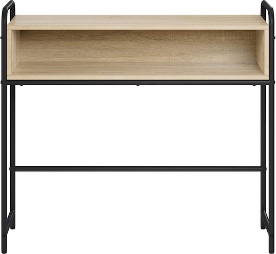 Console Table in Wood & Metal Brown L90xW33xH80.5 cm