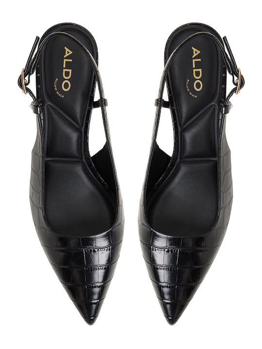 Adan Pointed Toe Pumps with Strap Black