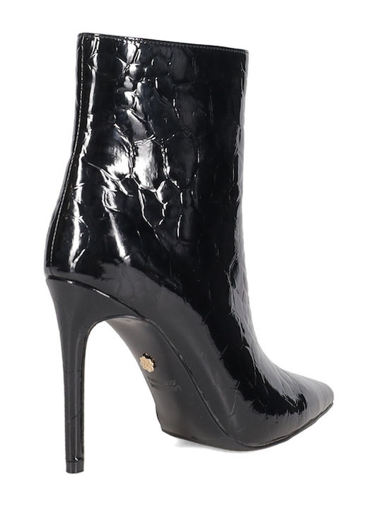 Women's Ankle Boots in Black Patent Leather