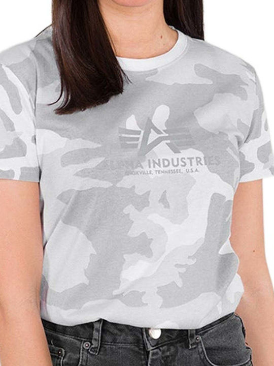 Damen Bluse White Camo