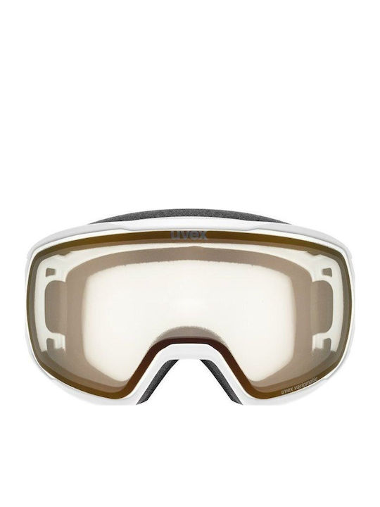 Victorious Pro Μάσκα Σκι & Snowboard Ενηλίκων Λευκή με Φακό Κόκκινο