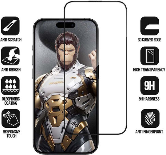 Blueo 3D Full Glue Full Face Tempered Glass (iPhone 18 ProXiaomi 17 ProRealme 16 Pro)