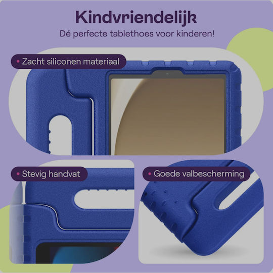 HappyCase Durable Blue Back Cover for Kids (Samsung Galaxy Tab A11 / A9 8.7" X133 / X135 / X110 / X115)