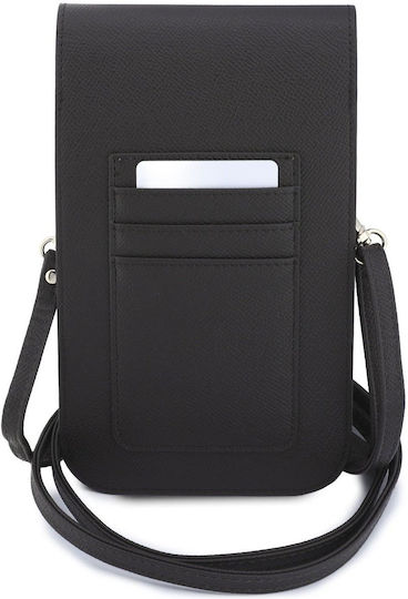 Guess PU Phone Bag mit Narbenstruktur, 4G-Metalllogo, Braun Guwbpgl4cnw