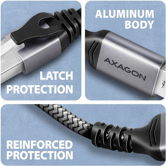 Axagon ADE-AM30 Adaptor de Rețea USB cu Conexiune prin Cablu Gigabit Ethernet
