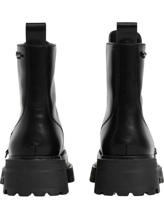 Дамски кожени боти Black