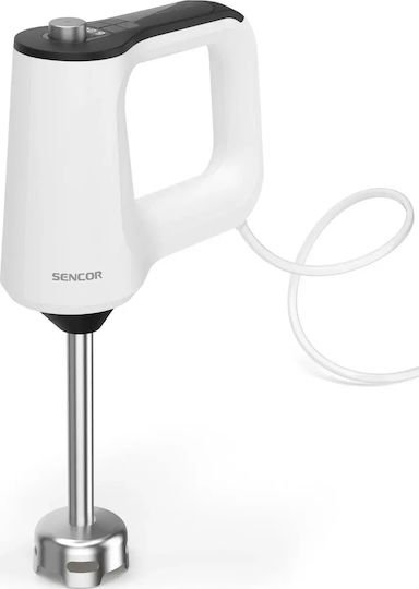 Blender de Mână cu Tijă din Inox 800W Alb