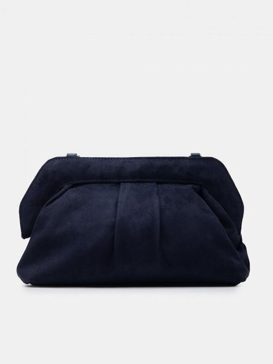 Women's Clutch Suede Dark Blue