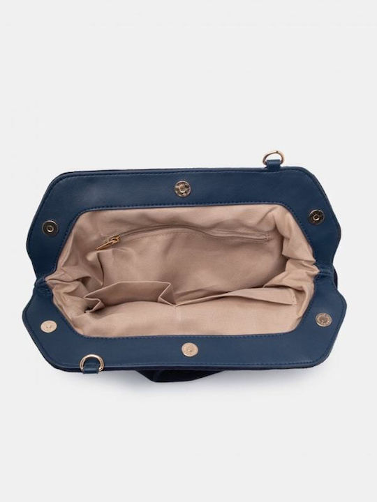 Women's Clutch Suede Dark Blue