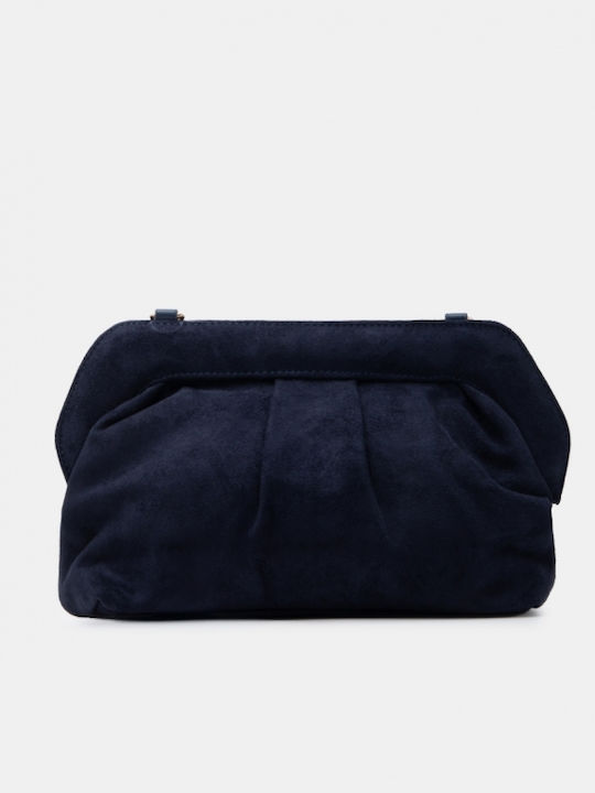 Women's Clutch Suede Dark Blue