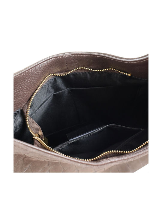 Leather Women's Hobo Bag Suede Chocolate