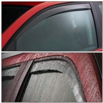 Getönte Vordere Windabweiser Passend für Audi A1 3-Türer Schrägheck 2012–2018 Smartic Modell Sma-000881