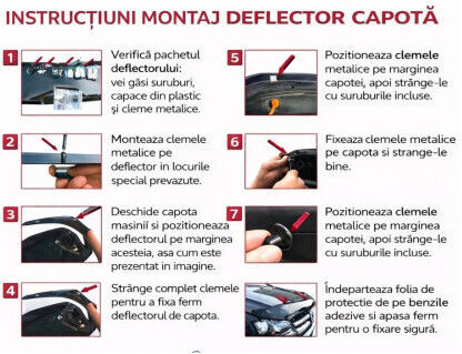 Hood Deflector Compatible Volkswagen Caddy Iii 2004–2011 Smartic Model Sma-000769