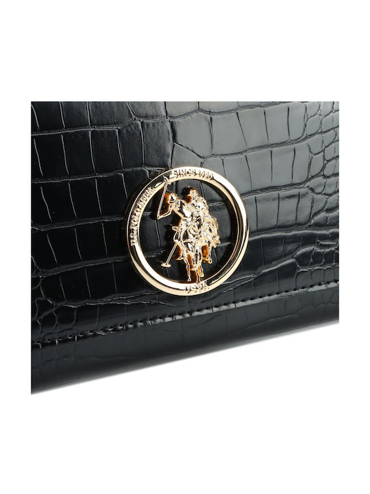 Women's Black Croco Clutch