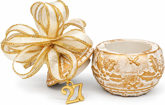Makwedding Окачен Талисман за Дома Бял Керамичен 7.5cm