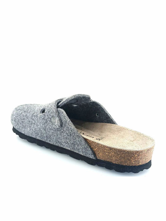 Anatomic Leather Clogs Women's Slippers Grey