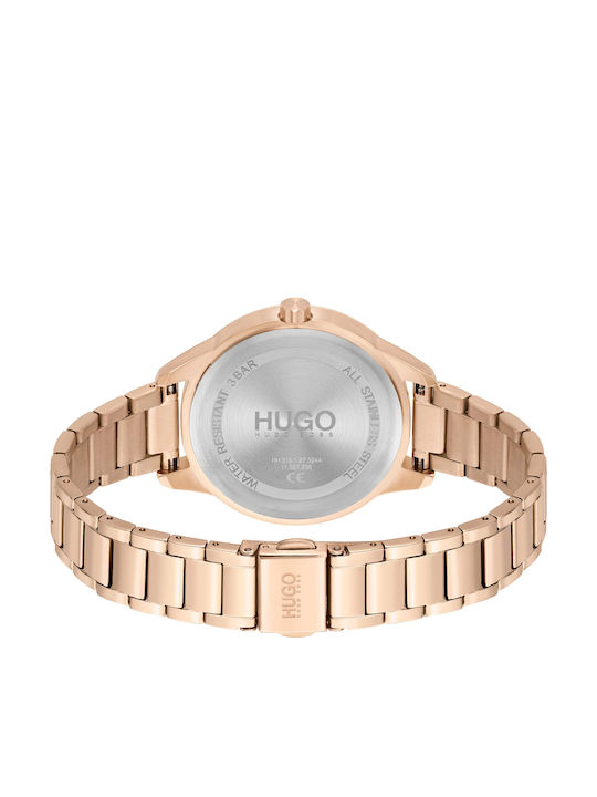 Women's Watch 38mm Battery Chronograph with Pink Stainless Steel Bracelet