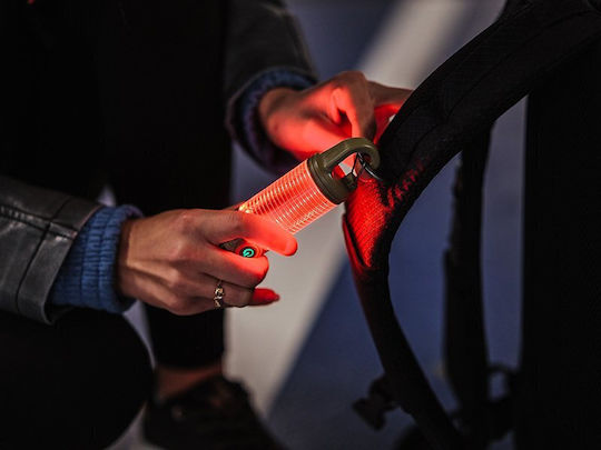 Tracer Red Battery-Powered Camping Light Accessory with Flashlight