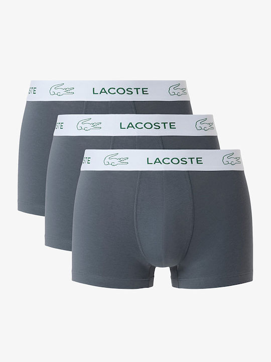 Lacoste Boxeri Bărbați Gri 3Pack