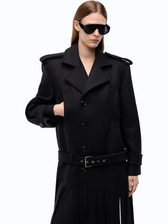Wool Women's Coat Black