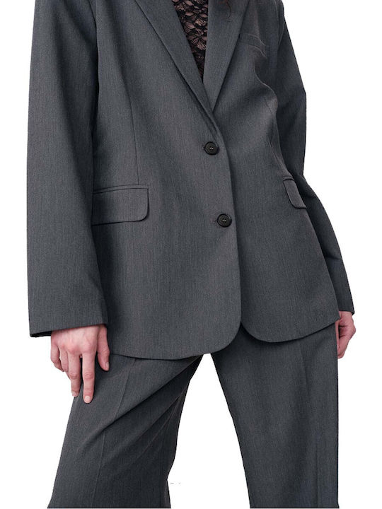 Grace & Mila Grey Women's Blazer, Anthracite