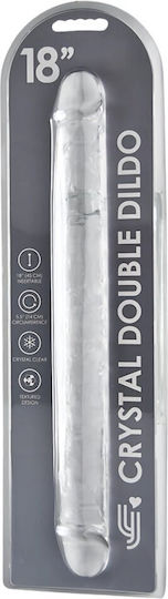 Loving Joy Double Dildo with Suction Cup Transparent
