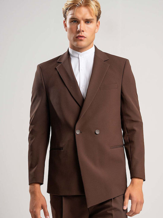 Зимен Мъжки Костюм Gelo Brown