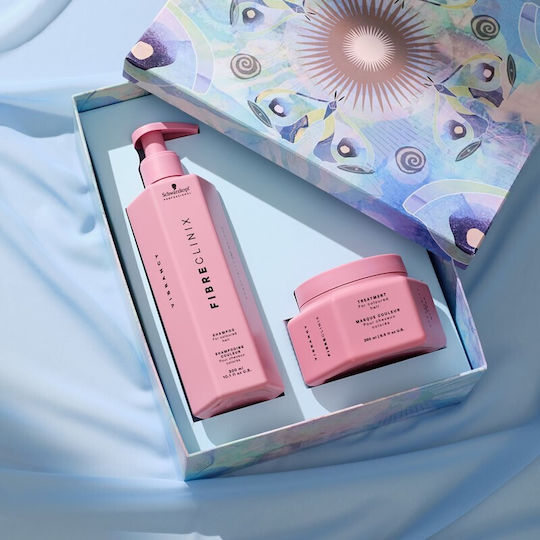 Fibre Clinix Vibrancy Σετ Θεραπείας Μαλλιών για Βαμμένα Μαλλιά με Σαμπουάν 2τμχ