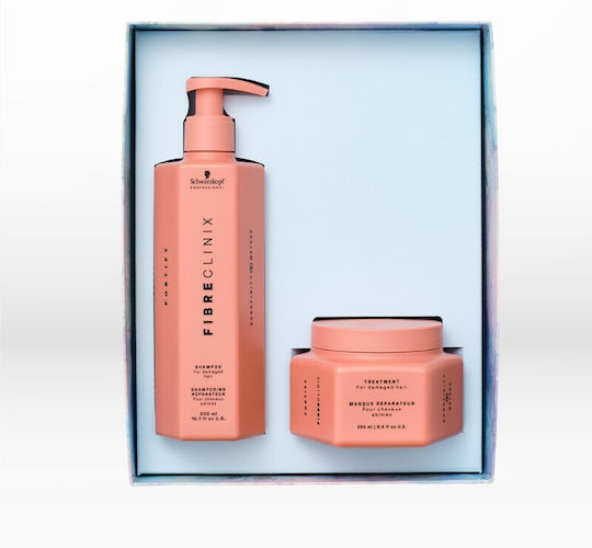 Fibre Clinix Fortify Hair Treatment Set for Damaged Hair with Shampoo