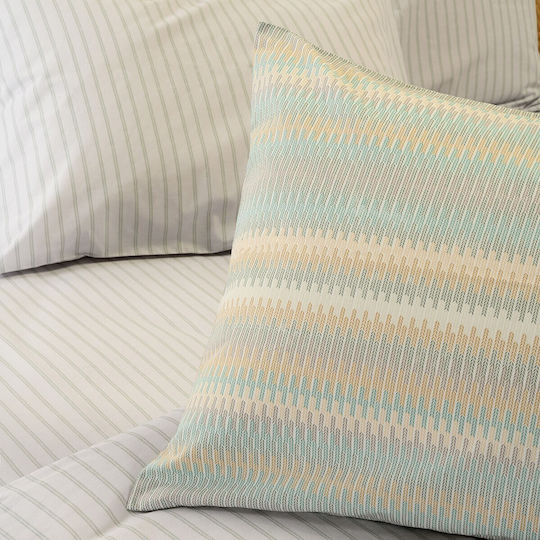 Melinen Double Quilt Set with Hollowfiber Filling 240x260cm Aqua 350 GSM