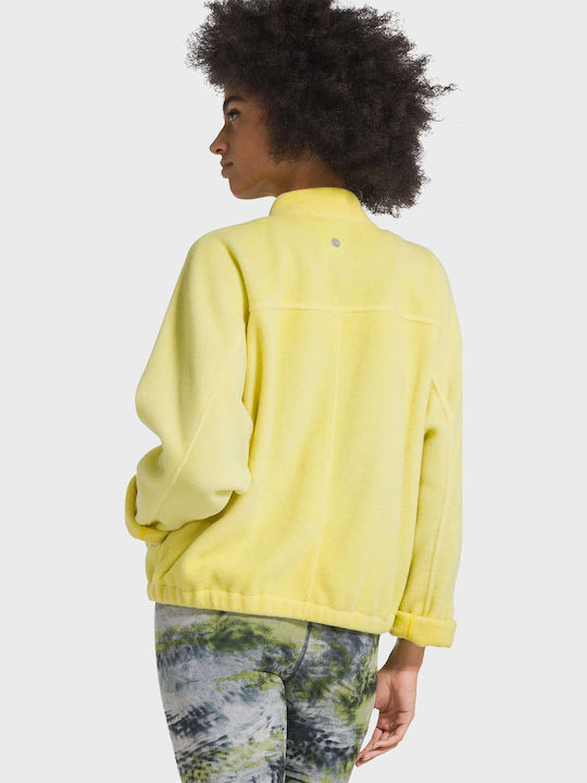 Damen-Sweatjacke Fluo Yellow