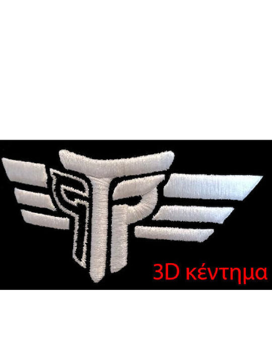 Шапка с козирка Trucker с 3D бродирано лого червена Takeposition червена с 6 панела унисекс черна 56-58 cm