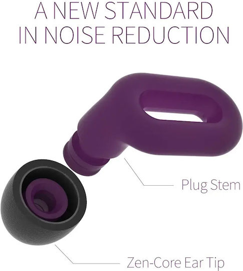 Saccater Dopuri de Urechi în Culoare Violetă 2 Bucăți
