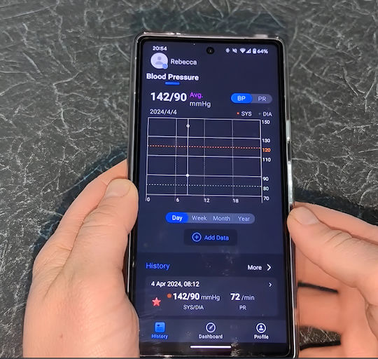 Automatisches Oberarm-Blutdruckmessgerät BP3, Digital, mit Sprachfunktion, Arrhythmie-Erkennung & Bluetooth