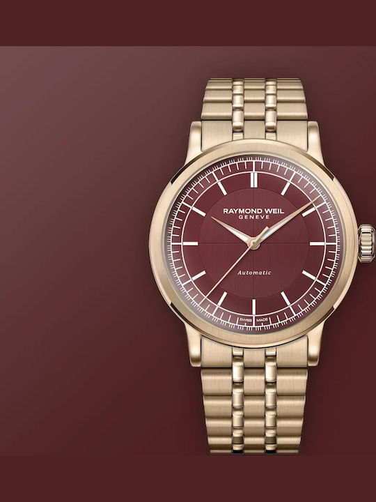 Millesime Women's 35mm Automatic Watch with Pink Gold Stainless Steel Bracelet