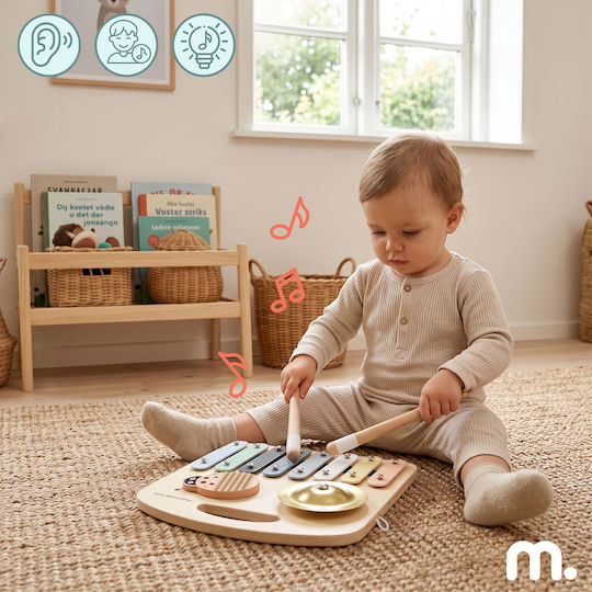 Musikinstrument aus Holz mit Musik und Sounds