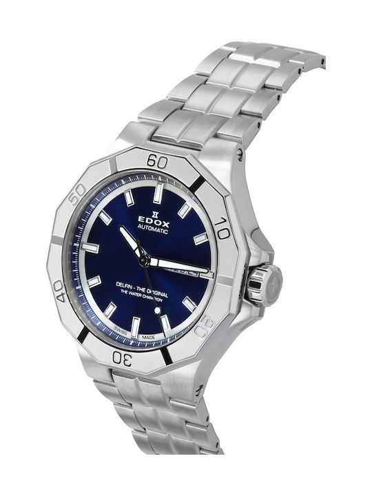Delfin Men's Watch 43mm Automatic with Silver Stainless Steel Bracelet
