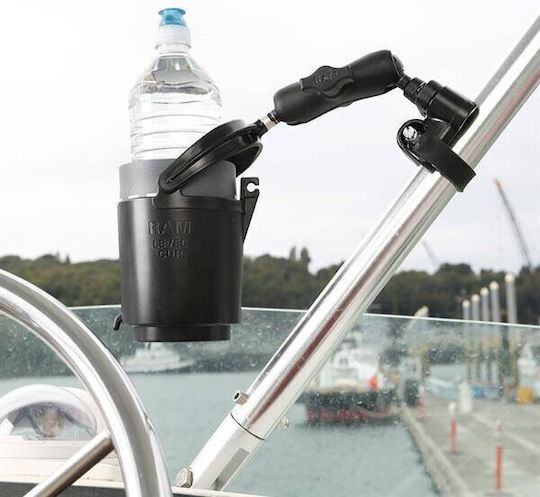 Suport de Pahar Ram Mounts Ram Level de 16 oz cu Braț cu Dublă Articulație